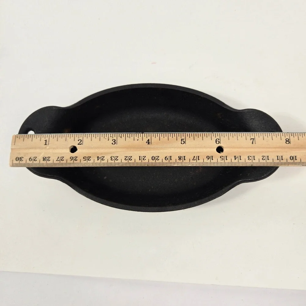 Lodge Cast Iron Oval Mini Server 9oz Black HMSO USA Made Individual Dish
